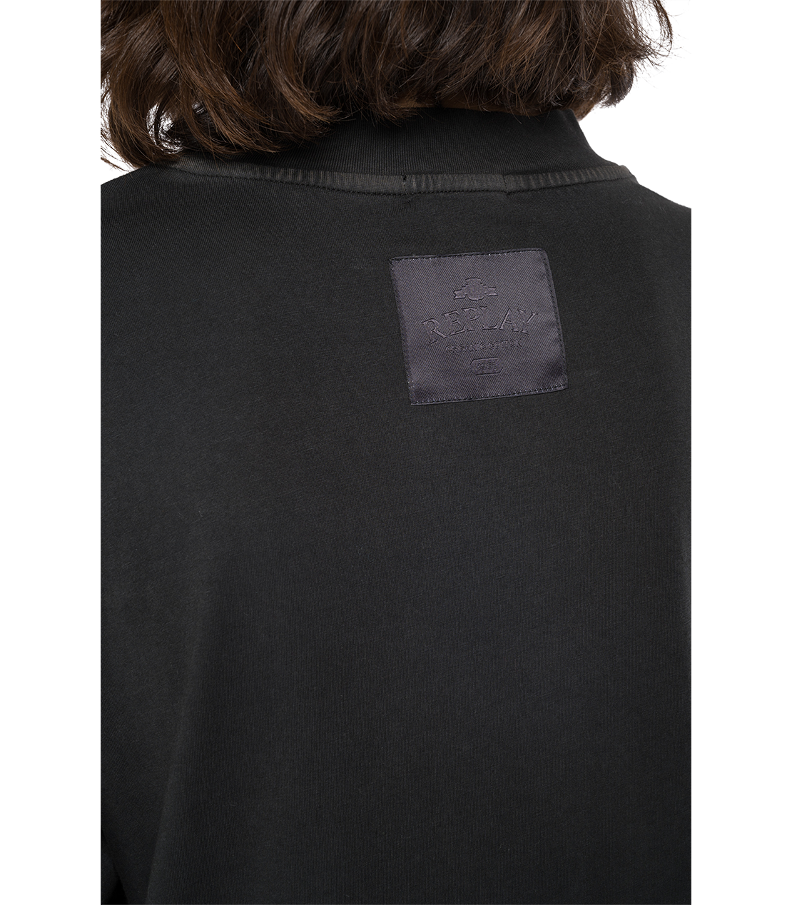 BIO PACKガーメントダイ オーガニックコットンジャージードレス 詳細画像 ブラック 7